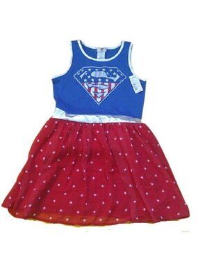 Supergirl Costume Dress PJs Large 14